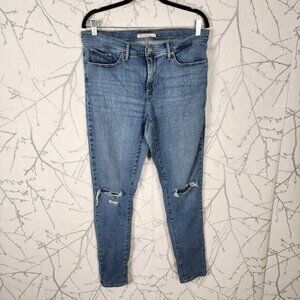 Levi's 311 Medium Wash Stretch Denim High Rise Shaping Skinny Jeans